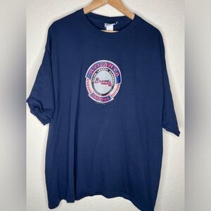 Lee Sport Vintage MLB Atlanta Braves T-Shirt Adult Size 2XL Blue 2003 Licensed